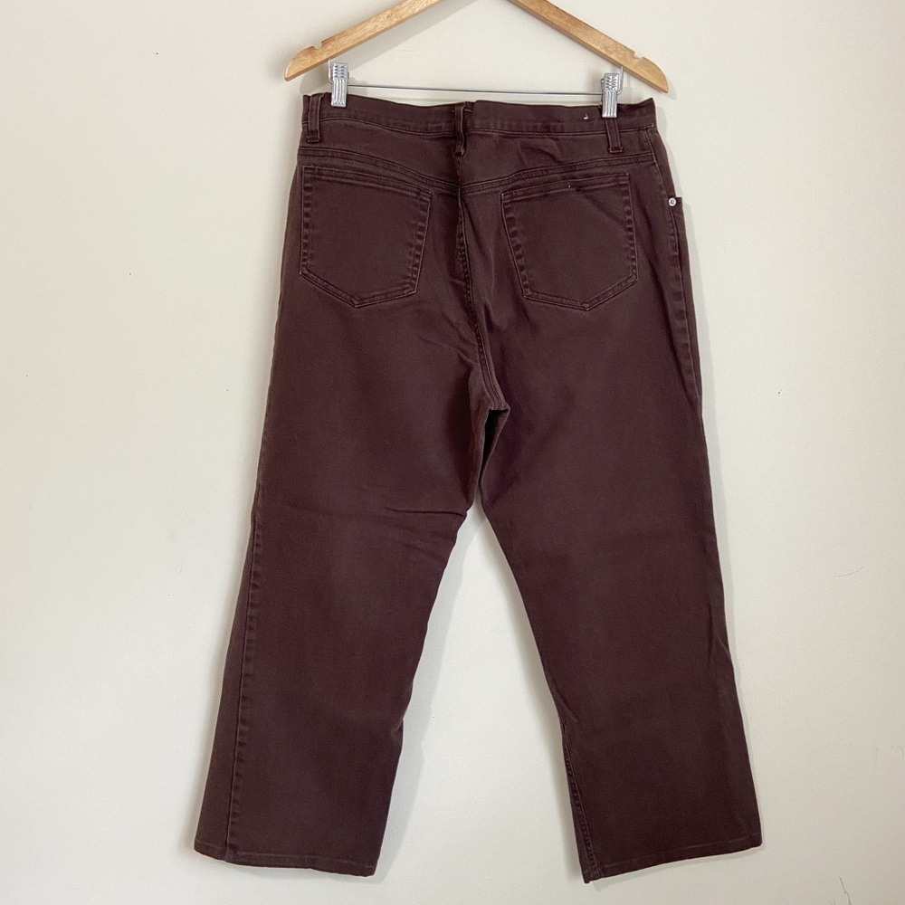 Mountain Lake Dark Brown Relaxed Flare Jeans - Picture 5 of 6